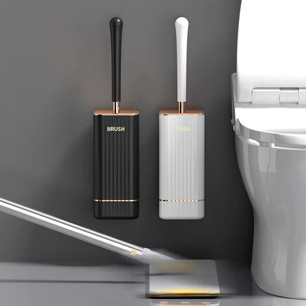 360 Degree Seamless Wall-mounted Brush Household Silicone Material Toilet Brush Wall-mount Toilet Brush Bathroom Accessories by zapcart