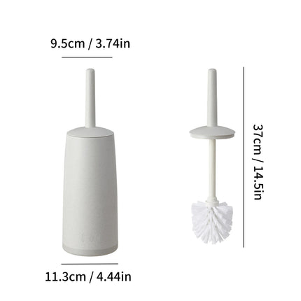 Plastic Long Handle Toilet Brush With Stand Base Soft Bristle Splash Proof Toilet Cleaning Brush Bathroom Toilet Cleaning Tools by zapcart