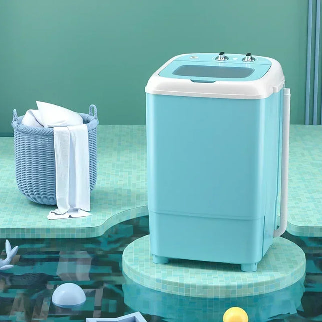Mini electric washing machine household 220V machine baby household small semi-automatic shoe brush laundry dual purpose by zapcart