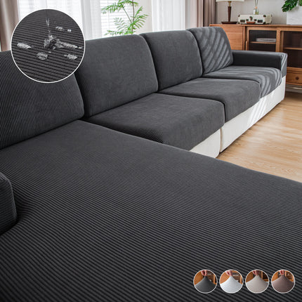 Waterproof Sofa Cover Luxury Adjustable Elastic Couch Cover for Living Room Sofa Seat Cover 1 2 3 4 seater l shaped full set by zapcart