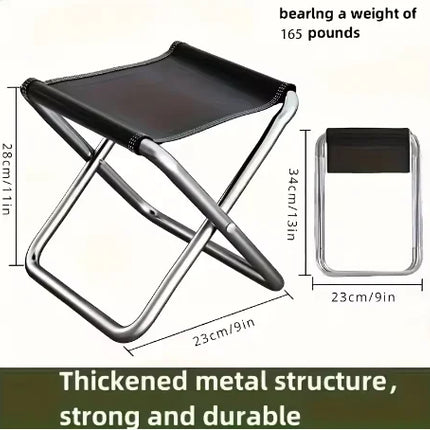 Portable Folding Chair Bench Fishing Stool Travel Camping Horse Stool Stools Train Subway Queuing Portable Stools Outdoor Tool by zapcart