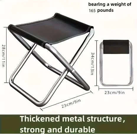 Portable Folding Chair Bench Fishing Stool Travel Camping Horse Stool Stools Train Subway Queuing Portable Stools Outdoor Tool by zapcart