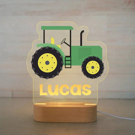 Personalized Kids Animal Night Light Custom Name Lamp by zapcart