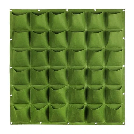 Green Plant Growing Bag Big Size Pockets Planter Vertical Garden Vegetable Living Growing Bags Flowers Supply Garden Planter Bag by zapcart