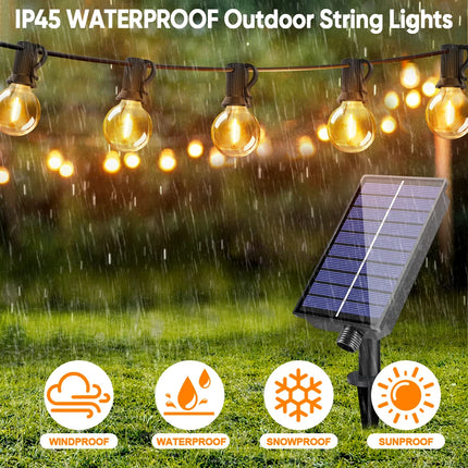 Ganriland G40 Solar String Lights Weatherproof Patio by zapcart