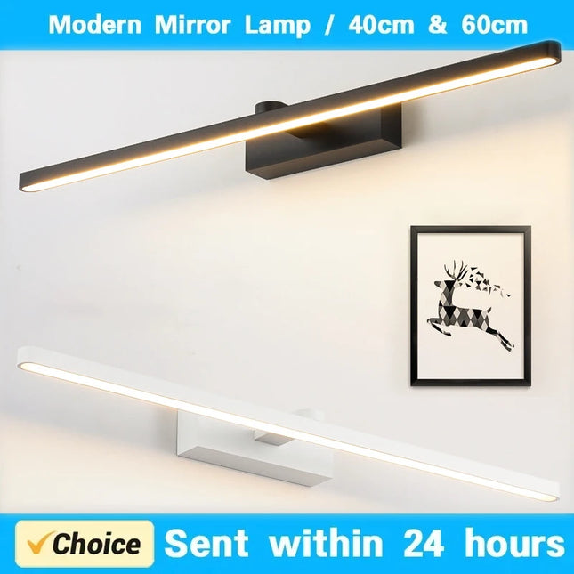 DINDALLED Modern Bathroom LED Mirror Light Vanity Wall Lamp for Makeup Modern Mirror Headlight Indoor Lighting Fixture by zapcart