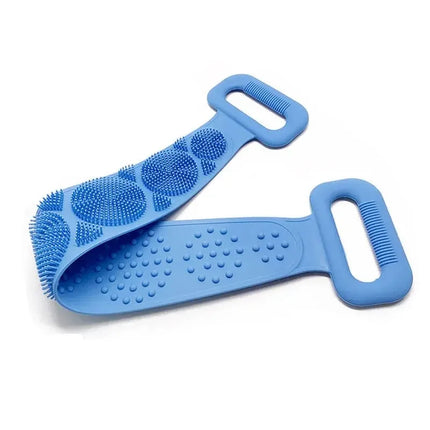 Body Sponge Silicone Brushe Bath Towels Scrubber Rubbing Back Peeling Massage Shower Belt Extended Skin Clean Brushes Bath Brush by zapcart