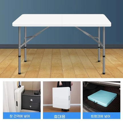 Height Adjustment Removable Table Outdoor Portable Folding Table Camping Desk Garden Waterproof High-Quality Dining Long Table by zapcart