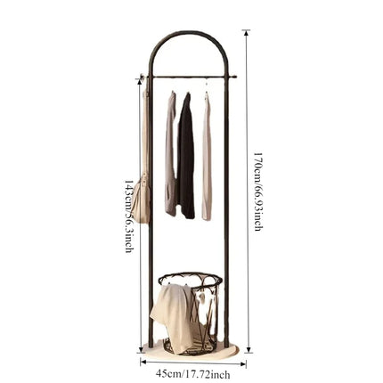 Bedroom Metal Clothes Rack Minimalist Aesthetic White Storage Clothing Rack Stand Boutique Tendedor De Ropa Modern Furniture by zapcart