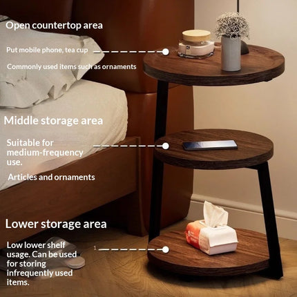 Coffee Table Vintage Multi Tier Small Round Side Table Bedside Nightstand Creative Designer Living Room Coffee Table Bedroom by zapcart