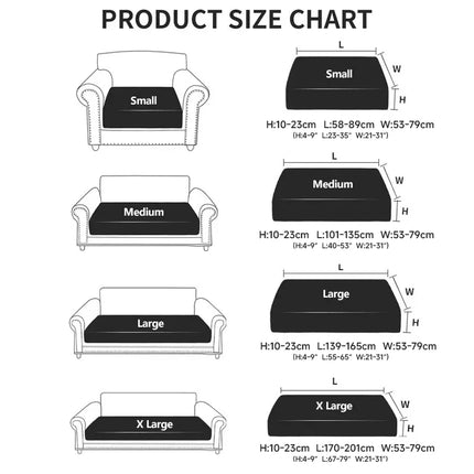 Waterproof Sofa Cover Luxury Adjustable Elastic Couch Cover for Living Room Sofa Seat Cover 1 2 3 4 seater l shaped full set by zapcart