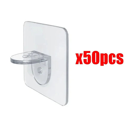 Shelf bracket adhesive nail self-adhesive wardrobe shelf bracket clip wall hanging bracket partition non punching strong bracket by zapcart