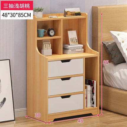 Bedside Table Simple Modern Simple Bedroom Small Bedside Rack Floor-to-ceiling Household Storage Small Cabinet Locker by zapcart