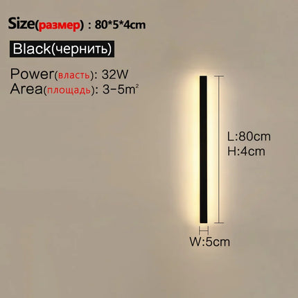 Waterproof Wall Light Outdoor Garden Wall lamps LED Lights Modern Nordic Living Room TV Background IP65 110/220v Wall washer by zapcart