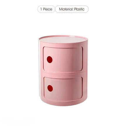 Plastic Bedroom Bedside Cabinets Nordic Round Simple Nightstands Creative Mini Small Night Stand Table De Chevet Home Furniture by zapcart