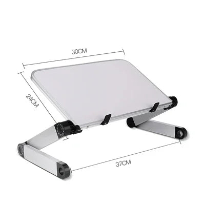 Adjustable Folding Laptop Desk Portable for Bed Table Notebook Cooler Fan Stand Multifunctional Computer Table Lap Office Desk by zapcart