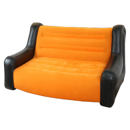1PC Inflatable Sofa, Outdoor Air Couch for Camping, Double Size Inflatable Lounger, Air Mattress, Portable Sofa, Leisure Chair by zapcart