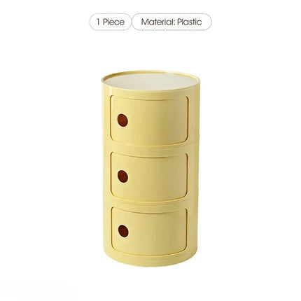 Plastic Bedroom Bedside Cabinets Nordic Round Simple Nightstands Creative Mini Small Night Stand Table De Chevet Home Furniture by zapcart