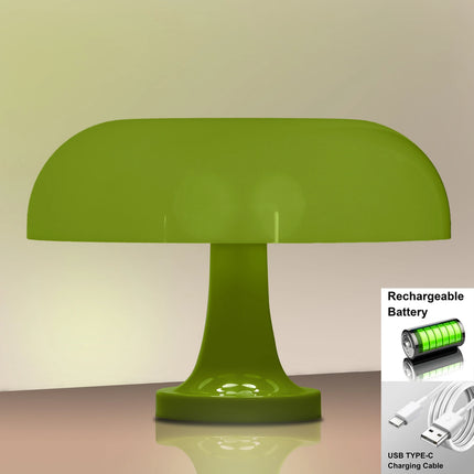 Classic Mushroom Table Lamp Modern Bauhaus Art Table Lamp Bedroom Bedside Lamp Danish Designer Orange Decorative Table Lamp by zapcart
