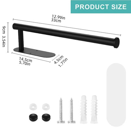 Adhesive Toilet Paper Holder Stainless Steel Tissue Hanger Waterproof Toilet Paper Stand Bathroom Accessories Paper Towels Hold by zapcart