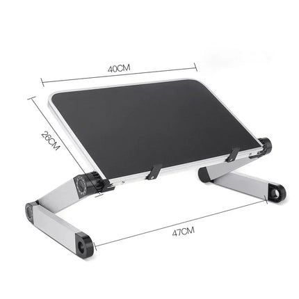 Adjustable Folding Laptop Desk Portable for Bed Table Notebook Cooler Fan Stand Multifunctional Computer Table Lap Office Desk by zapcart