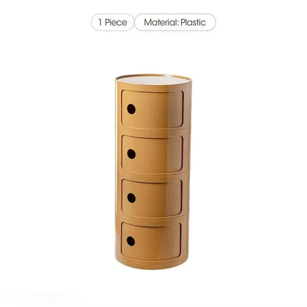 Plastic Bedroom Bedside Cabinets Nordic Round Simple Nightstands Creative Mini Small Night Stand Table De Chevet Home Furniture by zapcart
