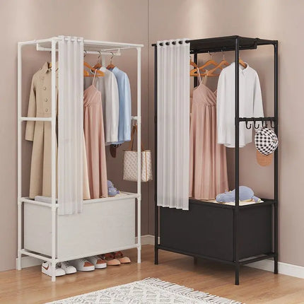 Small Wardrobe Clothes Closet Easy Assembly Storage Cabinet Sturdy Space Saving Apartment Rental Household Armarios De Ropa by zapcart