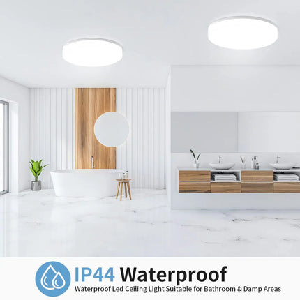 Round LED Ceiling Light – Modern Decorative Fixture for Living Room (18/24/36/48W) by zapcart