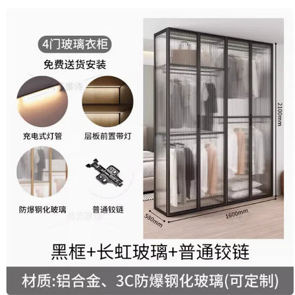 Living Room Bedroom Closet Storage Clothes Cupboard System Wardrobe Display Modern Minimalist Guarda Roupa Trendy Furniture by zapcart