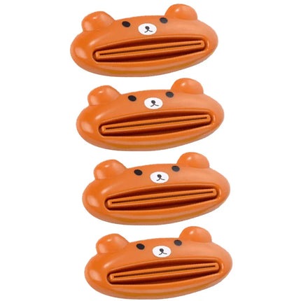 1-4pcs For Home Bathroom Animal Easy Toothpaste Dispenser Plastic Tooth Paste Tube Toothpaste Squeezer Rolling Holder Cocina by zapcart