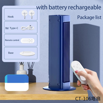 Eary Wall-mounted Bladeless Tower Fan With Remote Control Summer Strong Airflow Cooling Fan For Desk kitchen Air Conditioner Fan by zapcart