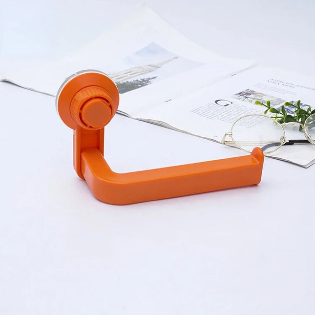 Suction Cup Toilet Paper Holder Wall Mount No Punching High Quality ABS Tissue Towel Roll Dispenser Bathroom Kitchen Accessories by zapcart