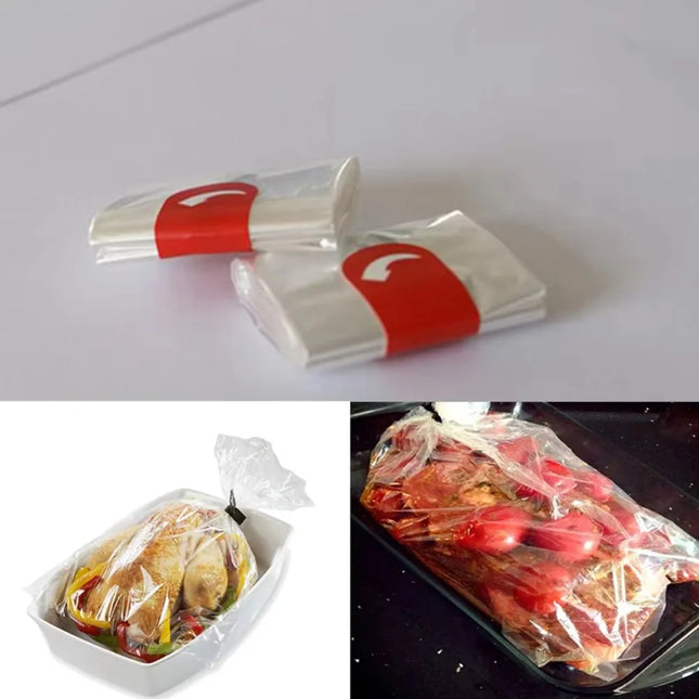 10/20pcs Heat Resistance Nylon-Blend Slow Cooker Liner Roasting Turkey Bag For Cooking Oven Bag Baking Crock Pot Liners Kitchen by zapcart