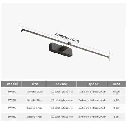 Modern LED Wall Light Bathroom Hardwares Wall Lamp Three Colors Lights Aluminum Led Bathroom Bath Mirror Line Lamp Make Up light by zapcart