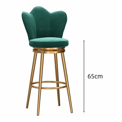 Stylish Designer high Bar Chairs Modern Metal Round Gold Design Nordic Minimalist Comfortable Barkrukken Home stool chair by zapcart