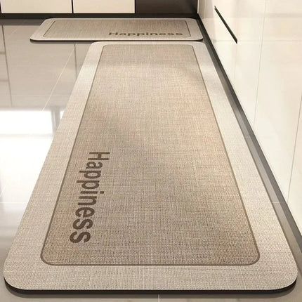 Pvc Kitchen Carpet Non-slip Oil-proof Rug Waterproof Leather Floor Mat Modern Long Strip Carpets Alfombra De Cocina 주방 미끄럼 방지 카펫 by zapcart