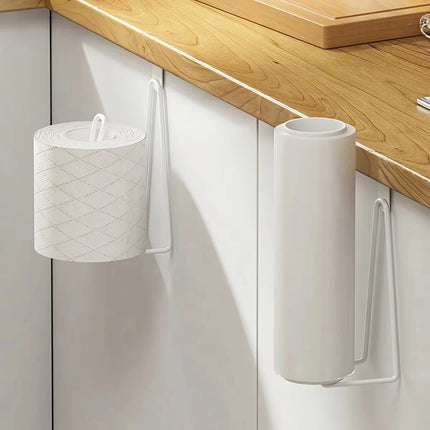 Toilet Paper Holder - Easy Install Wall Mount Bathroom Tissue Roll Hanger with Painted Finish Space Saving No-Drill Design - Ali by zapcart