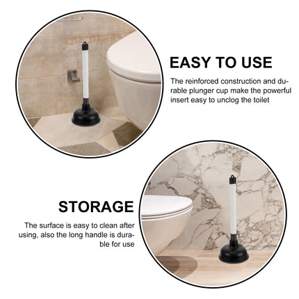 Toilet Plunger Heavy Duty Reinforced Cup Bathroom Sink Drain Unclogger Closestool Kitchen Cleaning Accessory Closestool by zapcart
