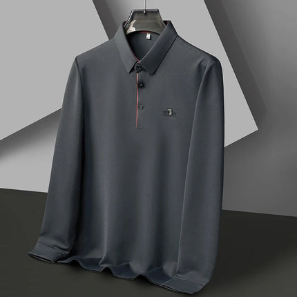 CN Zhejiang Mens Long Sleeve Polo Shirt Advanced Print by zapcart