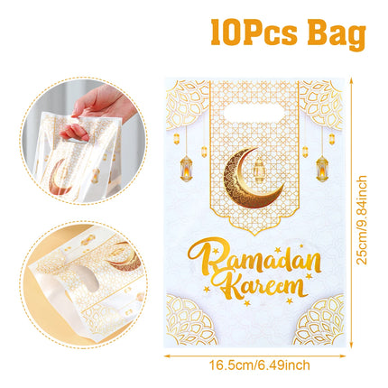QIFUCN Eid Mubarak Gift Bags Plastic Treat Muslim Ramadan by zapcart
