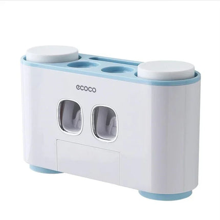 Automatic Toothpaste Dispenser Magnetic Toothbrush Holder Bathroom Accessories Set Wall Mounted Toothpaste Squeezer by zapcart