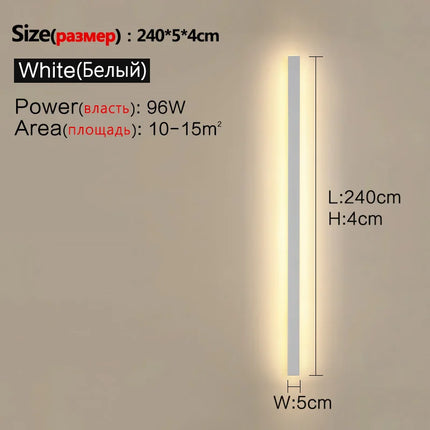 Waterproof Wall Light Outdoor Garden Wall lamps LED Lights Modern Nordic Living Room TV Background IP65 110/220v Wall washer by zapcart