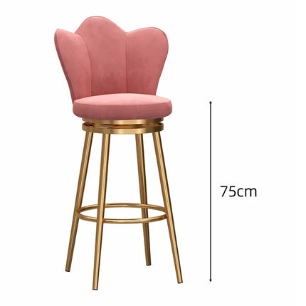 Stylish Designer high Bar Chairs Modern Metal Round Gold Design Nordic Minimalist Comfortable Barkrukken Home stool chair by zapcart