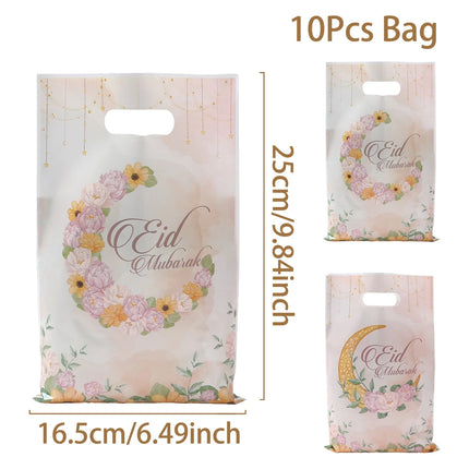 QIFUCN Eid Mubarak Gift Bags Plastic Treat Muslim Ramadan by zapcart