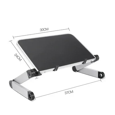 Adjustable Folding Laptop Desk Portable for Bed Table Notebook Cooler Fan Stand Multifunctional Computer Table Lap Office Desk by zapcart