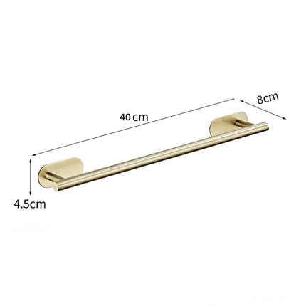Bath Towel Bar 304 Stainless Steel Towel Rack Towel Ring Toilet Paper Holder Brushed Gold Bathroom Hardware Accessories Set by zapcart