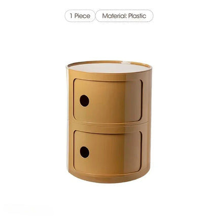 Plastic Bedroom Bedside Cabinets Nordic Round Simple Nightstands Creative Mini Small Night Stand Table De Chevet Home Furniture by zapcart