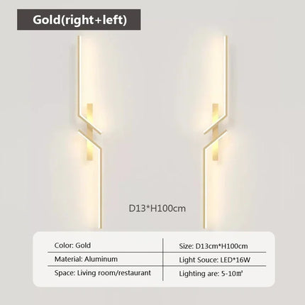 LED Wall Light Modern Minimalist Strip Lighting for Bedroom Bedside Living Room TV Backlight Sofa Decor Wall Sconce Ambient Lamp by zapcart