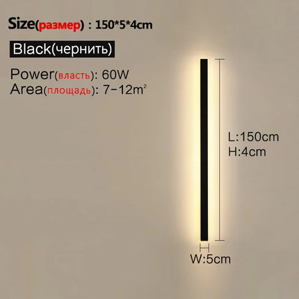 Waterproof Wall Light Outdoor Garden Wall lamps LED Lights Modern Nordic Living Room TV Background IP65 110/220v Wall washer by zapcart