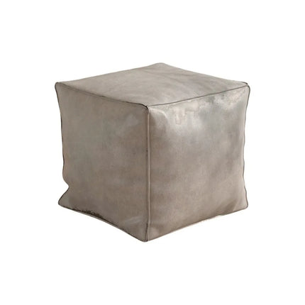 Nordic Style Non-Slip Storage Stool Waterproof No Fillings PU Leather Ottoman Square Stackable Unstuffed Cushion Cover Home by zapcart
